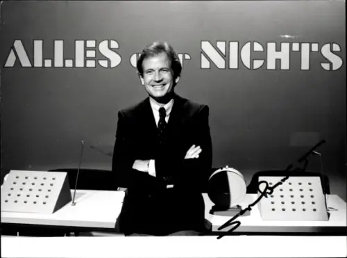 Foto Moderator Max Schautzer, Portrait, Autogramm