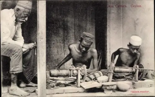 Ak Ceylon Sri Lanka, Gem Cutters