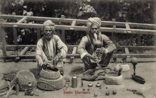 Ak Ceylon Sri Lanka, Schlangenbeschwörer