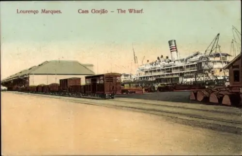 PC Maputo Lourenco Marques Mosambik, Wharf
