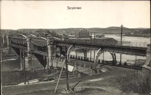 Ak Sarpsborg Norwegen, Gesamtansicht