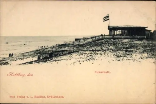 Ak Krynica Morska Kahlberg Ostpreußen, Strandhalle