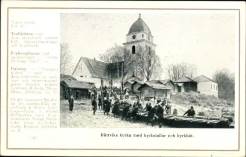 Ak Rättvik Schweden, Kirche