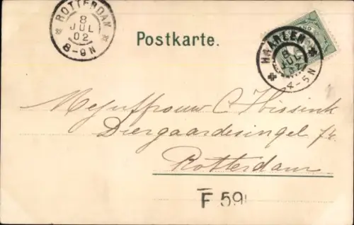 Ak Mann mit Ruder in der Hand