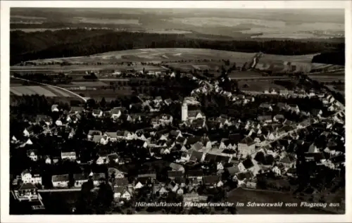 Ak Pfalzgrafenweiler im Schwarzwald Württemberg, Fliegeraufnahme