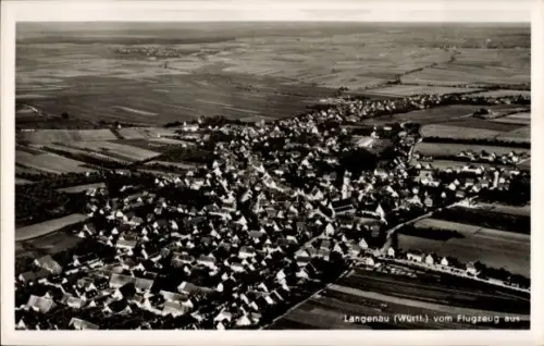 Ak Langenau in Württemberg, Fliegeraufnahme