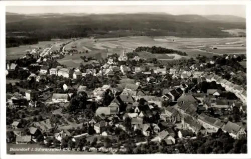 Ak Bonndorf im Schwarzwald, Fliegeraufnahme
