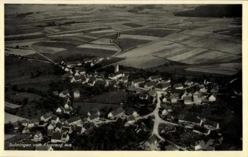 Ak Sulmingen Maselheim in Oberschwaben Württemberg, Fliegeraufnahme