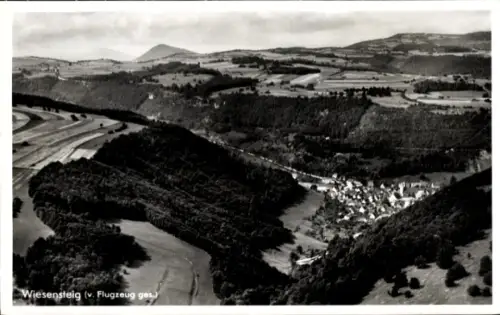 Ak Wiesensteig in Württemberg, Luftbild