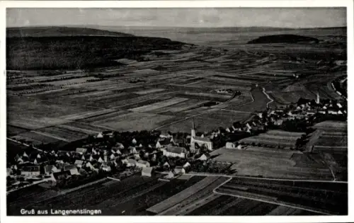 Ak Langenenslingen Baden Württemberg, Fliegeraufnahme