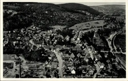 Ak Söllingen Pfinztal am Kraichgau, Fliegeraufnahme