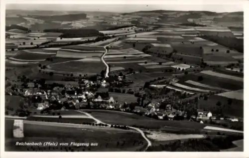 Ak Reichenbach Steegen in der Pfalz, Luftaufnahme