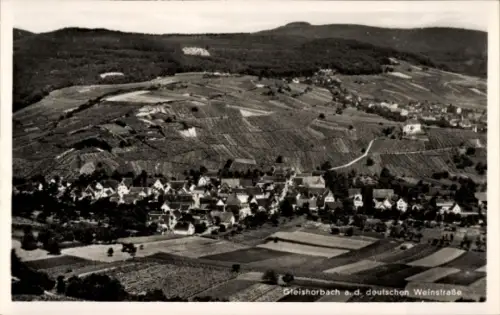 Ak Gleiszellen Gleishorbach in der Pfalz, Fliegeraufnahme
