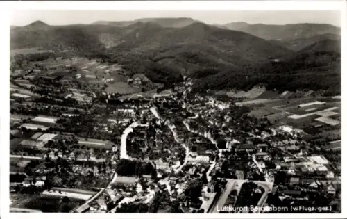 Ak Bad Bergzabern an der Weinstraße Pfalz, Luftaufnahme von  ländliche Umgebung, Kurort
