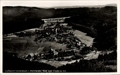 Ak Liemersbach Großerlach in Württemberg, Luftaufnahme von  Mainhardter Wald, ländliche Umgebung,