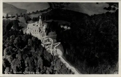 Ak Kassel in Hessen, Herkules, Fliegeraufnahme