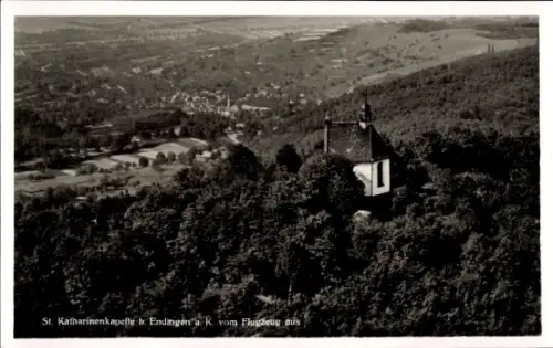 Ak Endingen am Kaiserstuhl, Fliegeraufnahme, St. Katharinenkapelle