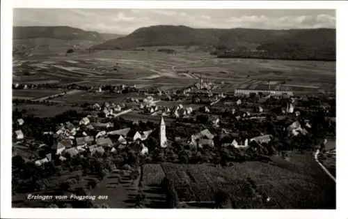 Ak Erzingen im Klettgau Baden, Fliegeraufnahme, Panorama