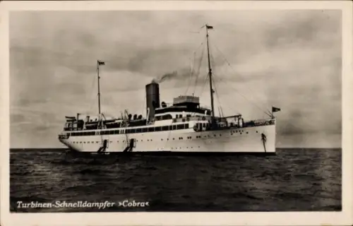 Ak HAPAG Seebäderdienst, Turbinen Schnelldampfer Cobra