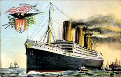 Ak HAPAG Dampfer Imperator, Passagierschiff