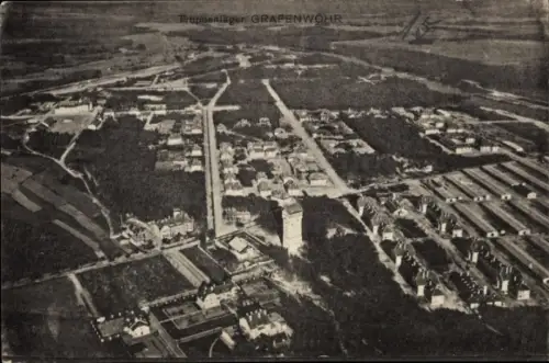 Ak Grafenwöhr im Oberpfälzer Hügelland Bayern, Blick auf das Truppenlager