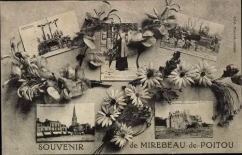 Ak Mirebeau en Poitou Vienne, Ortsansichten