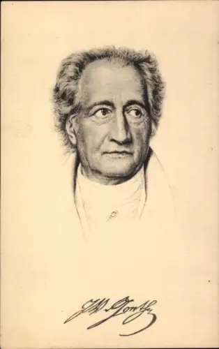 Künstler Ak Dichter Johann Wolfgang von Goethe, Portrait