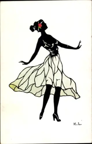 Künstler Ak Lamp, H., Grazie im Tanz
