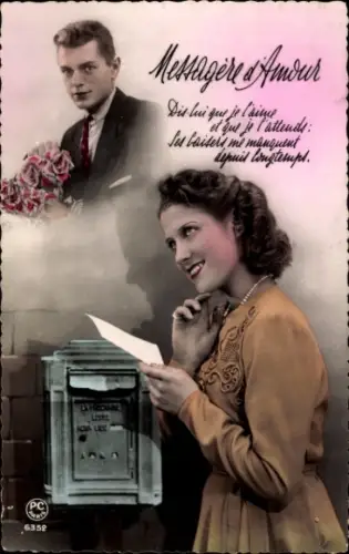 Ak Liebespaar, Messagère d'Amour