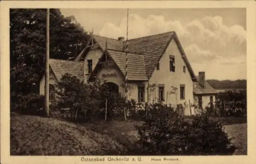 Ak Ückeritz Mecklenburg Vorpommern, Haus Rostock
