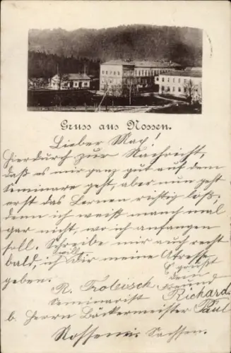 Ak Nossen in Sachsen, Teilansicht