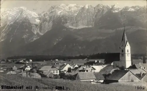 Ak Bad Mitterndorf Steiermark, Gesamtansicht, Grimming