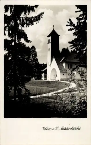 Ak Velden am Wörthersee in Kärnten, Marienkirche