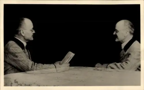 Foto Ak Portrait eines Mannes, Fotokunst, Doppelbelichtung