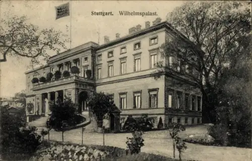 Ak Stuttgart in Baden Württemberg, Der Wilhelmspalast von außen gesehen