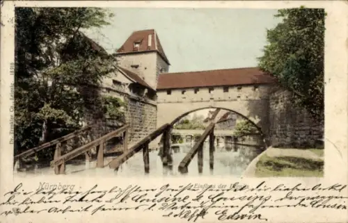 Ak Nürnberg, Einfluss der Pegnitz