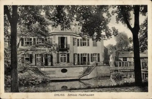 Ak Ohligs Solingen Bergisches Land, Schloss Hackhausen
