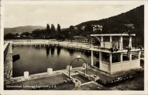 Ak Jugenheim an der Bergstraße Hessen, Schwimmbad
