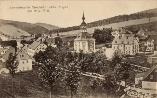 Ak Carlsfeld Eibenstock im Erzgebirge, Sommerfrische  sächs. Erzgebirge, 821 m ü. N. N., Landscha