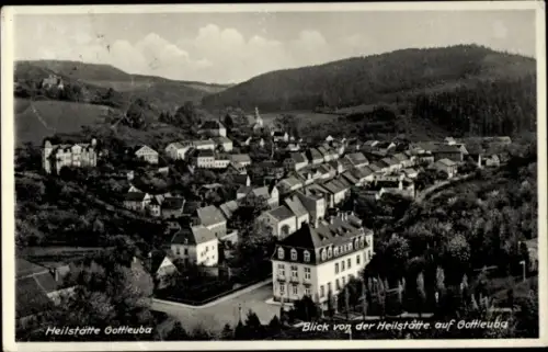 Ak Bad Gottleuba in Sachsen, Ort von der Heilstätte aus gesehen