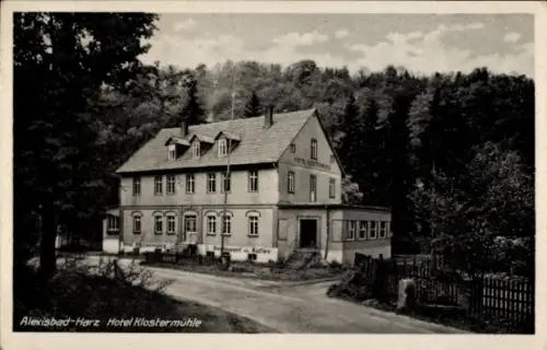 Ak Alexisbad Harzgerode am Harz, Hotel Klostermühle