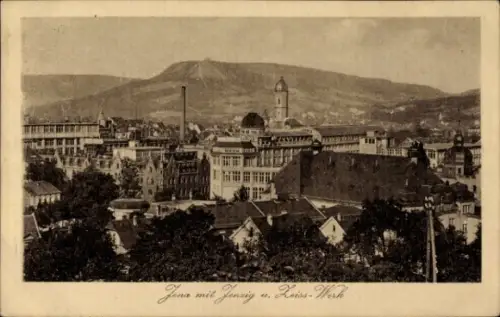 Ak Jena in Thüringen, Teilansicht mit Zeiss Werk