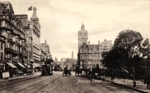Ak Edinburgh Schottland, Princes Street