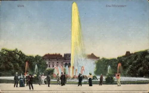 Ak Wien 1 Innere Stadt, Leuchtbrunnen