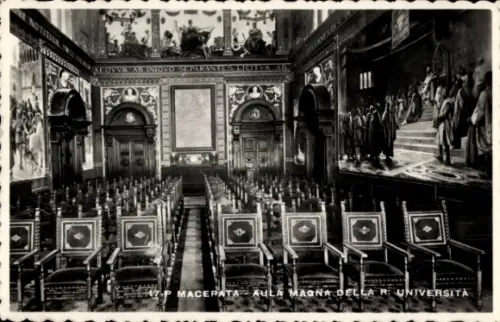 Foto Ak Macerata Marche Italien, Universität, Aula Magna