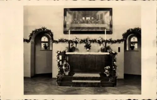 Foto Ak Eckersbach Zwickau in Sachsen, Betsaal