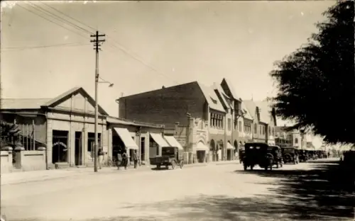 Foto Ak Windhoek Windhuk Namibia Deutsch Südwestafrika, Straße, Häuser