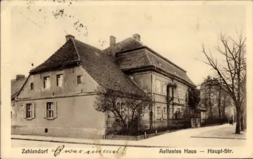 Ak Berlin Zehlendorf, ältestes Haus, Haupstraße