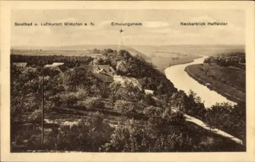 Ak Bad Wimpfen am Neckar, Erholungsheim Neckarblick Haffelder