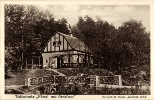 Ak Bensberg Bergisch Gladbach, Waldschenke Hänsel- und Gretelhaus